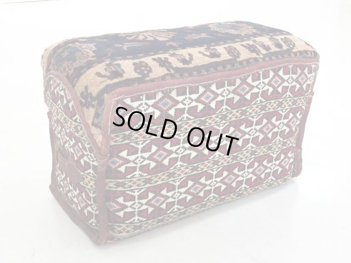 画像7: ゾランヴァリ遊牧民ギャッベ：ギャッベスツール　マフラッシュ (7)