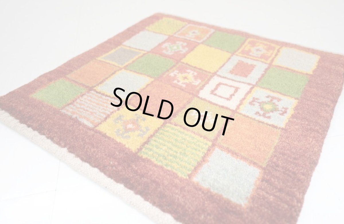 画像3: ゾランヴァリギャッベ：アマレ 座布団サイズ（42×43） (3)