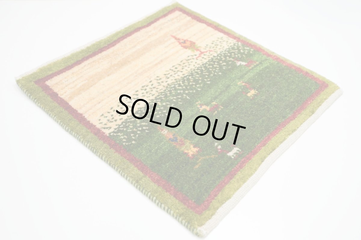 画像2: ゾランヴァリギャッベ：アマレ 座布団サイズ(48×47） (2)